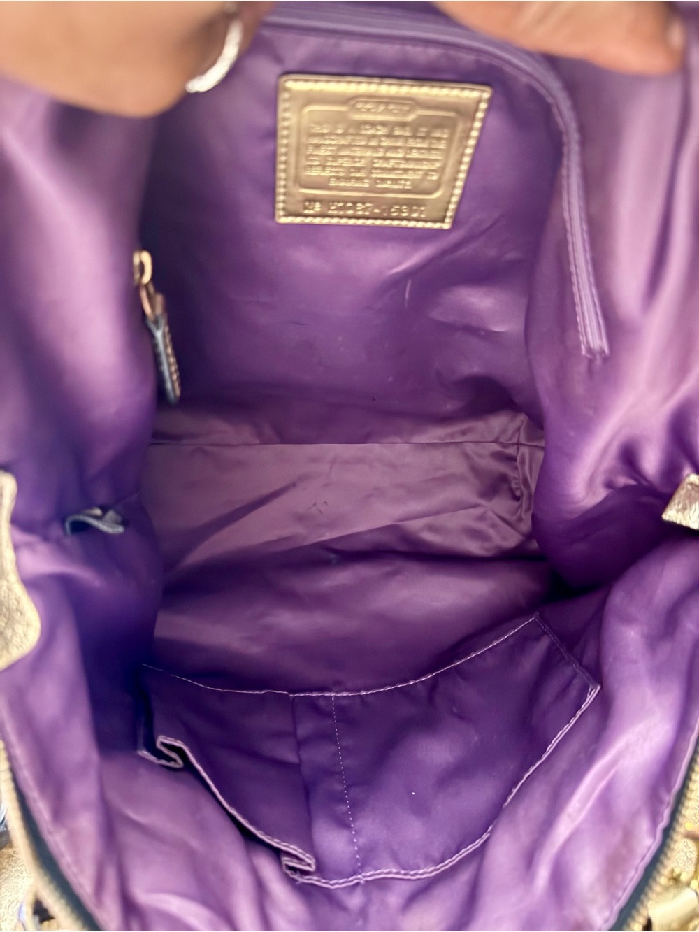 Coach Poppy Storypatch Glam Tote - Picture 14 of 15
